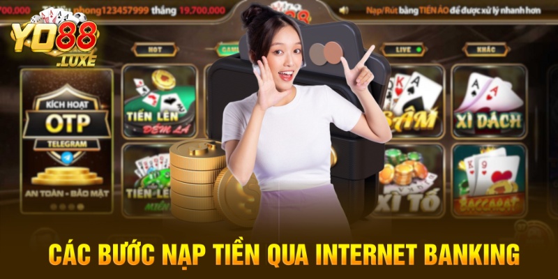 Các bước nạp tiền qua internet banking