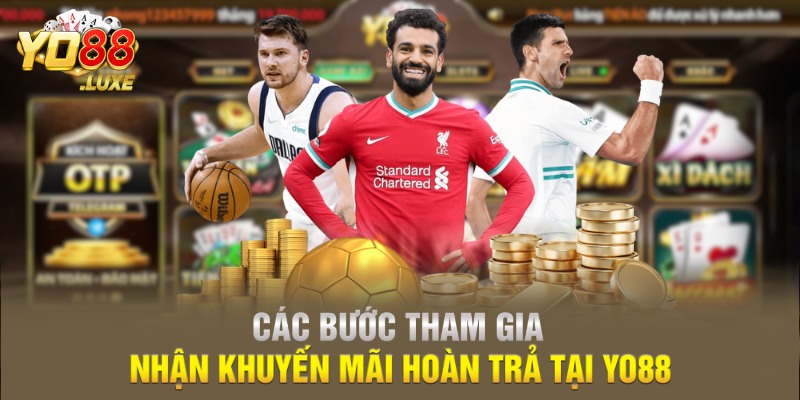 Các bước tham gia nhận khuyến mãi hoàn trả tại Yo88